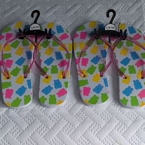 New Women's Gummy Bear Flip Flops